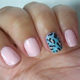 pink and accent leopard