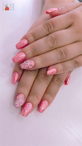 Pink Glitter 💕💕💕 NailArtbyYuki