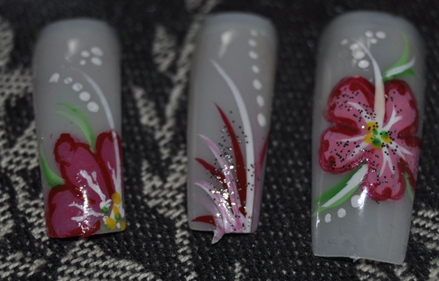 Hand Painted Flower Series