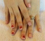 sculpted gels with 3D nail art