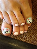Easter Toe Nails