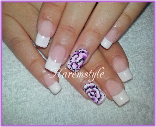 french with violet flowers