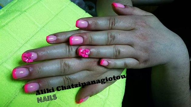 neon pink french 