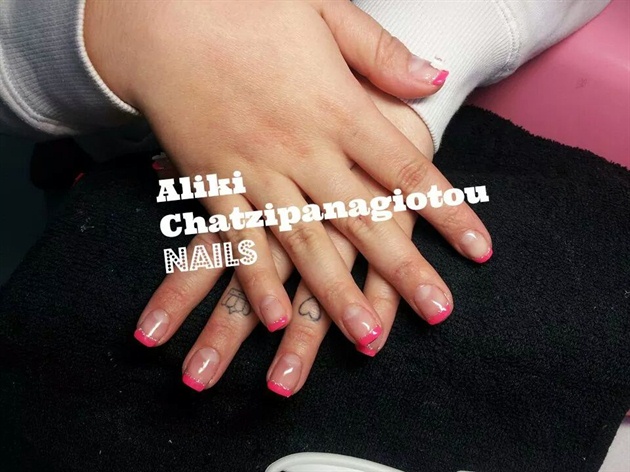 3. French Manicure with Pink Ombre Design - wide 2