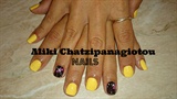 Amazing manicure in sunshine yellow.