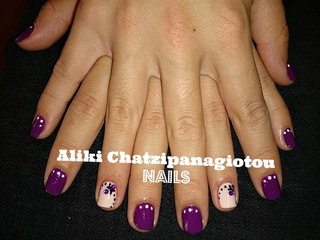 elegant purple manicure