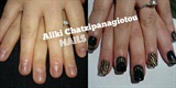 Before/After black and gold nails!!!