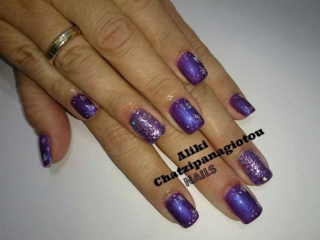 gel polish purple