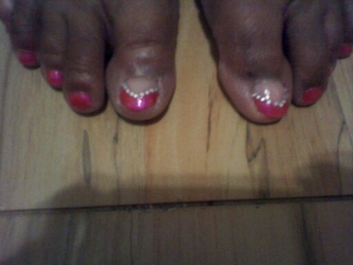 Rosey goddess toes