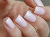 Soft pink with white tips