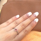 White Heart French With BSG Polish 