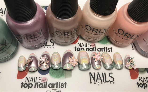 Finished nail tips with the Orly Spring Collection, Pastel City. (All used colors are listed on the description) 