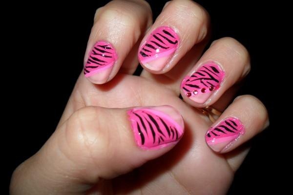 Pink Pink Zebra print