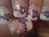 French w/ flowers and dots