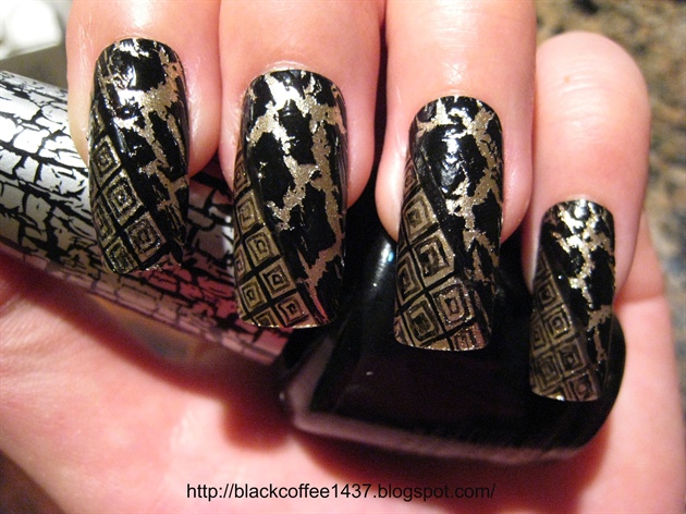 Shatter nail art