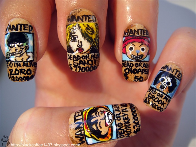 One Piece nail art