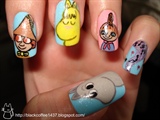 Moomin nail art