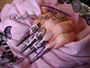 Purple stiletto nails
