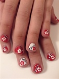 Red, Black And White Polka Dots