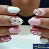 Pink Bling Nails