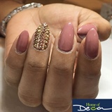 Nude Bling Nails
