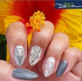 Silver Gray Nails