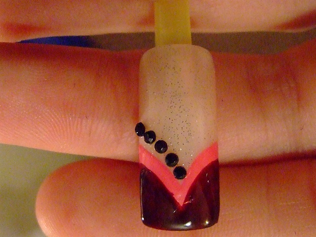 Girly pink nail art design