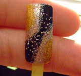 Galaxy nail art design