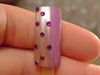 Polka dots nail art design