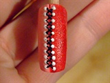 Corset nail art design
