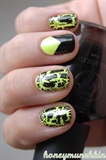 Neon yellow with black chatter