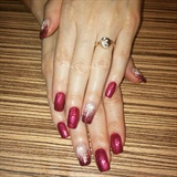 Stamped Valentine&#39;s Day nails
