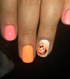 Cute Orange nail art