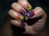 Colorful Zebra and Leopard (right hand)