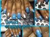 Blue Gel Manicure 