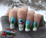 Winter and Santa&#39;s Workshop Nails