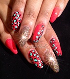Glitter blinged out animal prints