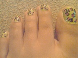 Green Leopard Toe Nails