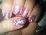 water marble - pink grey