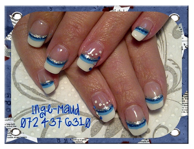 French with blue twist