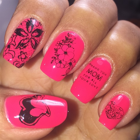Happy Mother Day Nails 