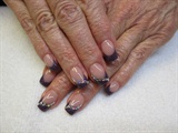 Purple Acrylic nails