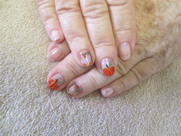 Thanksgiving nail art (from 2015)