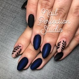 Matte, Navy And Black Almonds