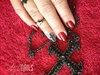Black Cross with Red