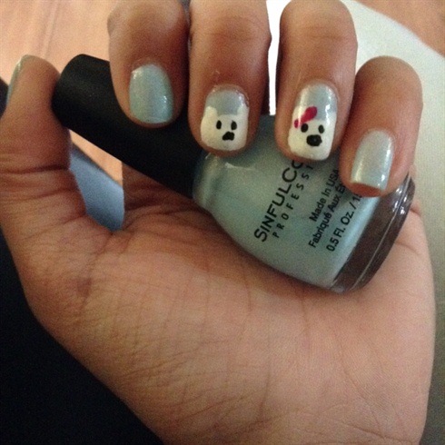 polar bear nails!