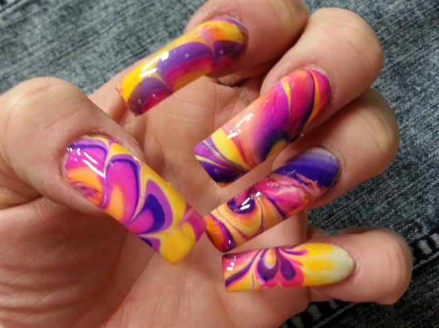 Easy No-Water Marble Nail Design for Beginners - wide 2