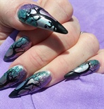 holographic...glitter leaves