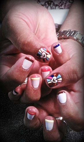 french heart nails:))