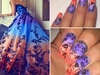 Dress Inspired nails 